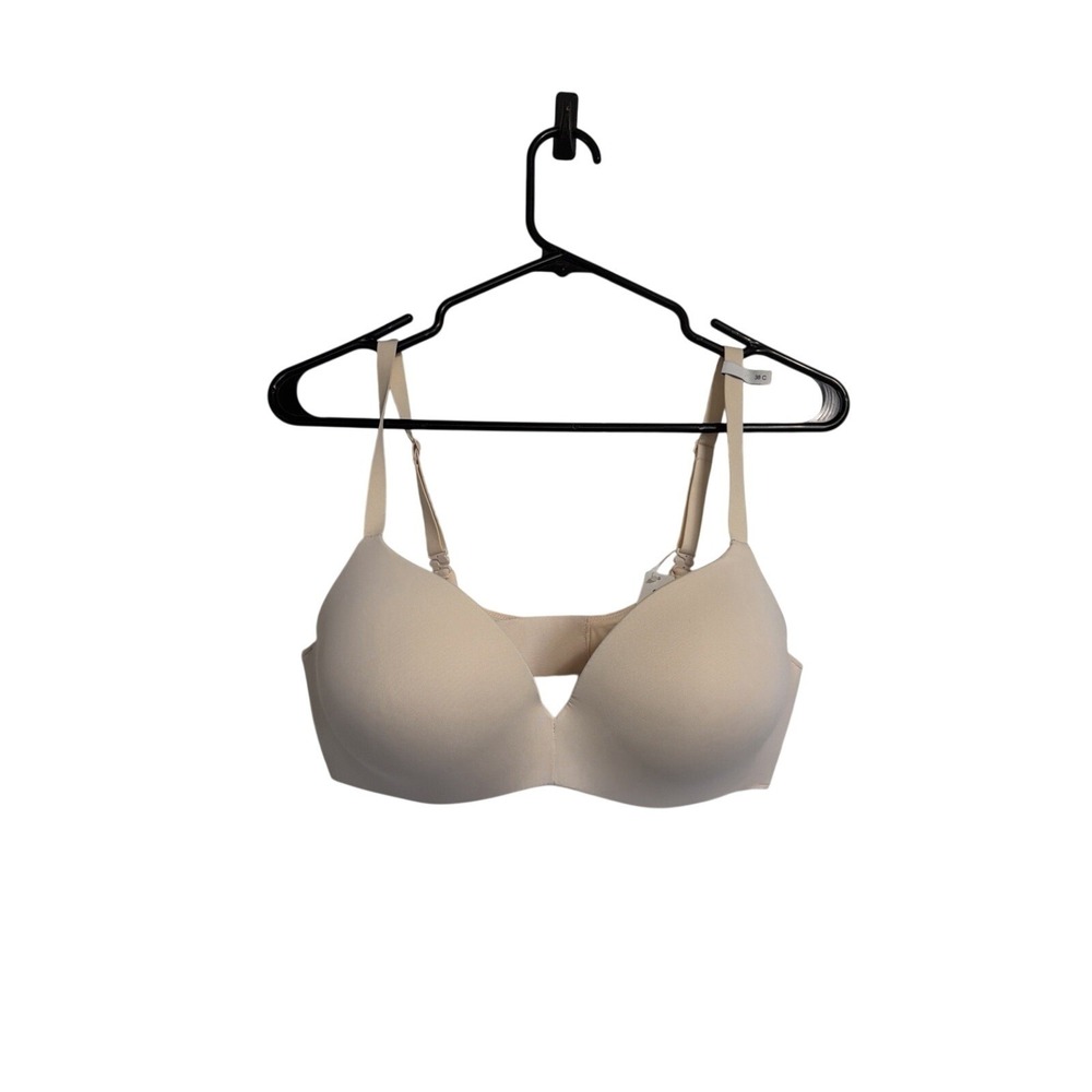 GapBody Womens Wireless T-Shirt Bra Beige Nude‎ Padded 38C New 670538-05-1